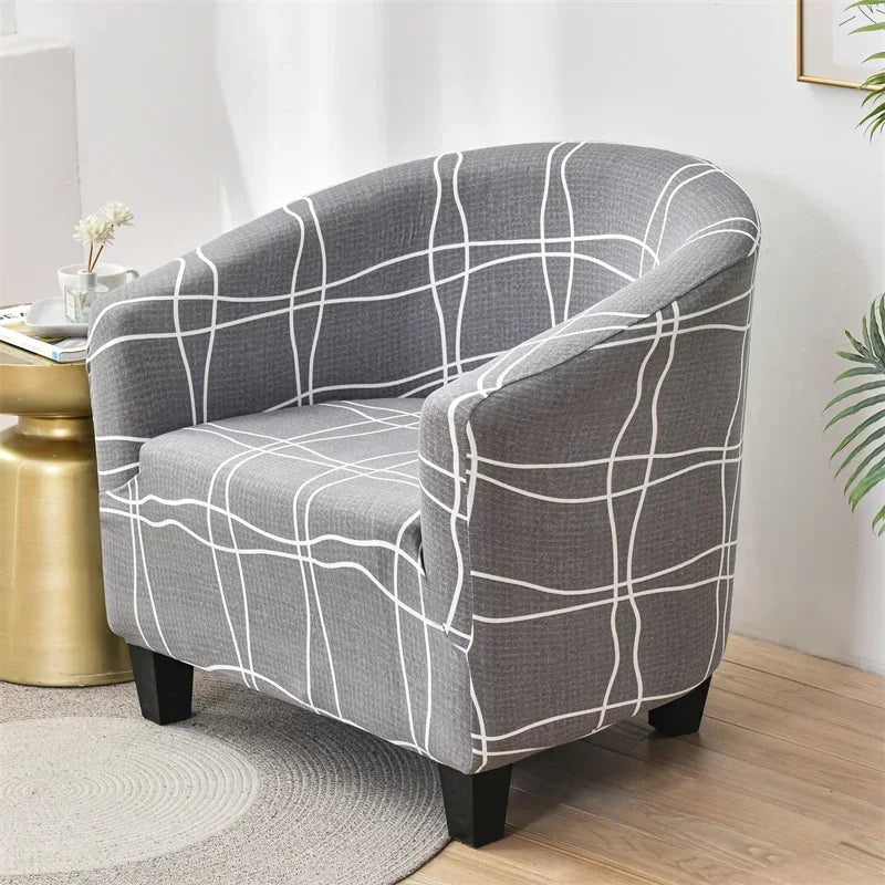 housse élastique lavable fauteuil moderne imprimé feuilles tropicales couleurs vives protection intérieure printemps étéversible
