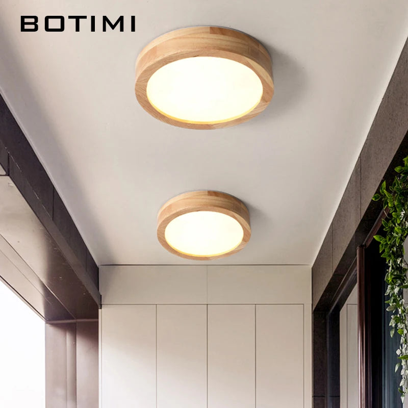 lampe moderne bois blanc texture naturelle éclairage quotidien led montée surface