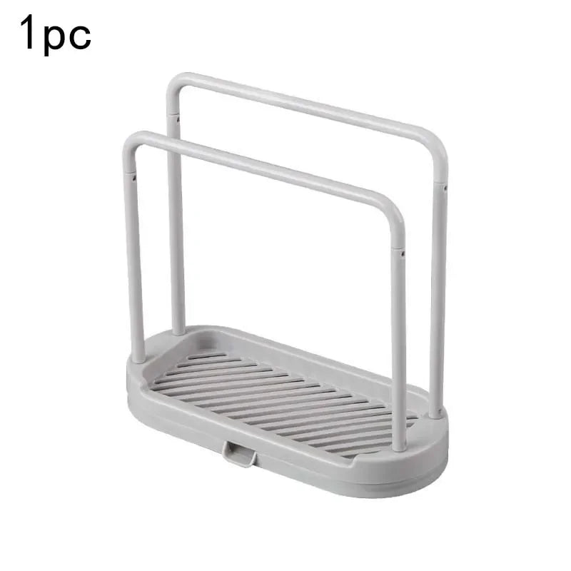 porte serviettes cuisine gris clair moderne utilisation multiple brosse vaisselle gant nettoyage éponge multifonctionalité