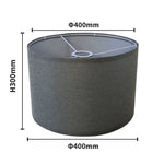 abat jour gris moderne toile lin lampes table facile assembler