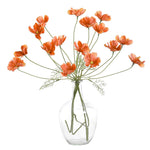 décoration intérieure moderne bouquet lys artificiel blanc 60cm vase minimaliste