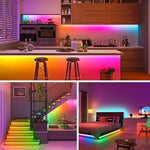 ruban led multicolore moderne adhésif télécommande bluetooth 5v led individuelles bleu vert rouge violet