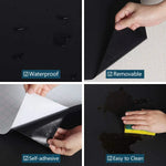 papier peint adhésif gris noir imperméable anti moisissure sans formaldéhyde respectueux environnement cuisine chambre