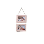 Cadres mural vintage multi compartiments corde texture grunge blanc noir roseclair bleumarin