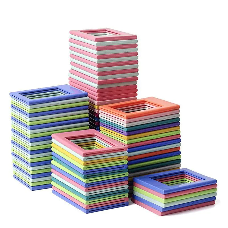 cadres photo magnetiques fujifilm instax polaroid violet rose blanc orangers minimalistes modernes 6x4cm