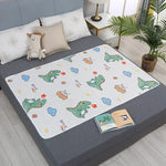tapis absorbant enfant motif dessins animés moderne rose clair vert clair bleu clair 70cm