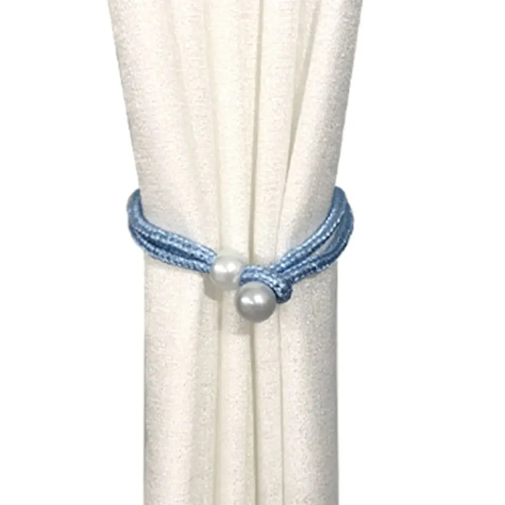 attache rideau tressées bohème couleur rose bleu gris jaune blanc ornement maison