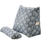 coussin triangle blanc imprimé tour eiffel moderne oreiller amovible lavable bohème