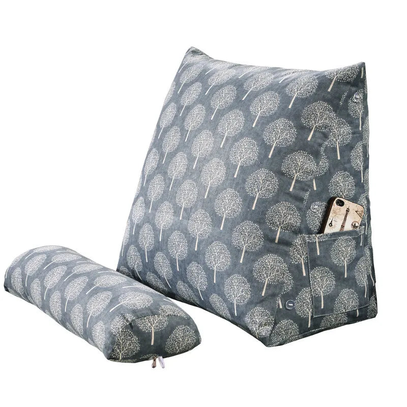 coussin triangle blanc imprimé tour eiffel moderne oreiller amovible lavable bohème