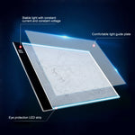 tablette graphique led transparente moderne dessin peinture enfant adulte réglage luminosité a4 a5