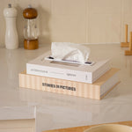 boîte mouchoirs moderne tissu amovible imprimé york paris london noir blanc minimaliste tendance decoration