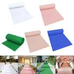 tapis sol blanc rose vert bleu moderne mariage activité église jardin