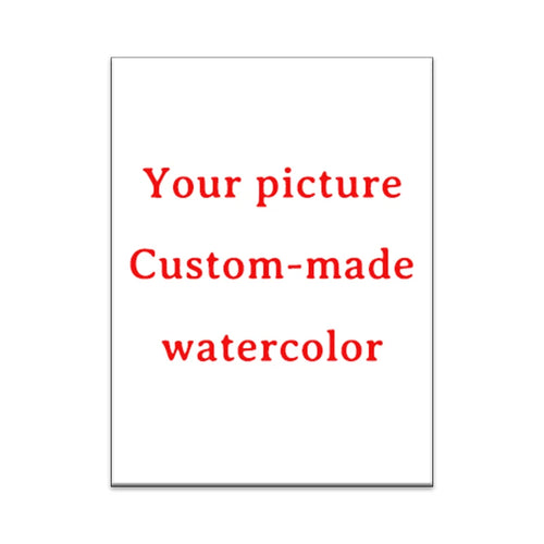 toile aquarelle personnalisable photo couple bouquet fleurs chien animaux paysage blanc beige vert bleu