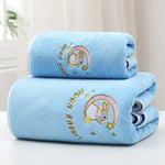 serviette bain velours brodé lapin étoiles arc ciel rouge jaune bleu rose Halloween decorative
