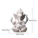 statues religieuses détaillées dorures blanc classique opalescent ornements hindouisme feng shui décoration maison