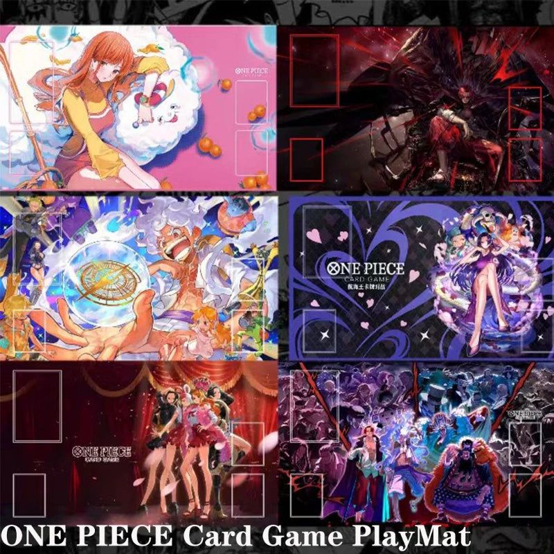 tapis jeu cartes anime one piece rose rouge violet durable non glissant