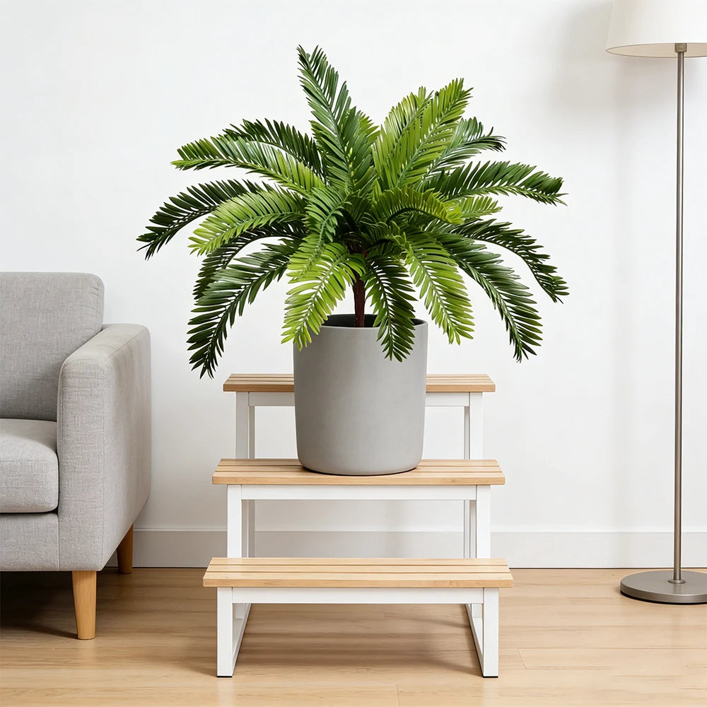 décoration intérieure plante artificielle arbuste feuilles vertes pot imitation végétal tropical maison