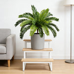 décoration intérieure plante artificielle arbuste feuilles vertes pot imitation végétal tropical maison