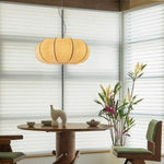 suspension lumineuse moderne minimaliste soie beige clair câble suspendu salon chambre étude hall lumière