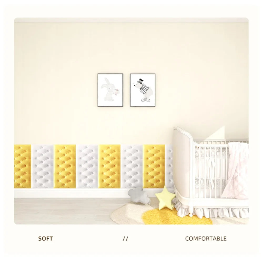 coussins sol auto adhésifs pvc quilted moderne blanc jaune rose bleu marron vert