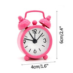 horloge réveil classique aiguille multifonction alarme table couleur variée poignées métalliques chiffres noirs simple