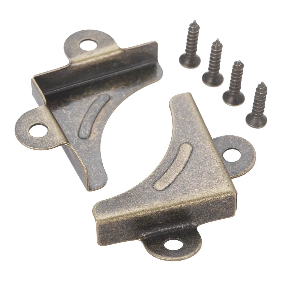 protections angle bois bronze vieilli effet vieil age vintage rustique fixations vis incluses