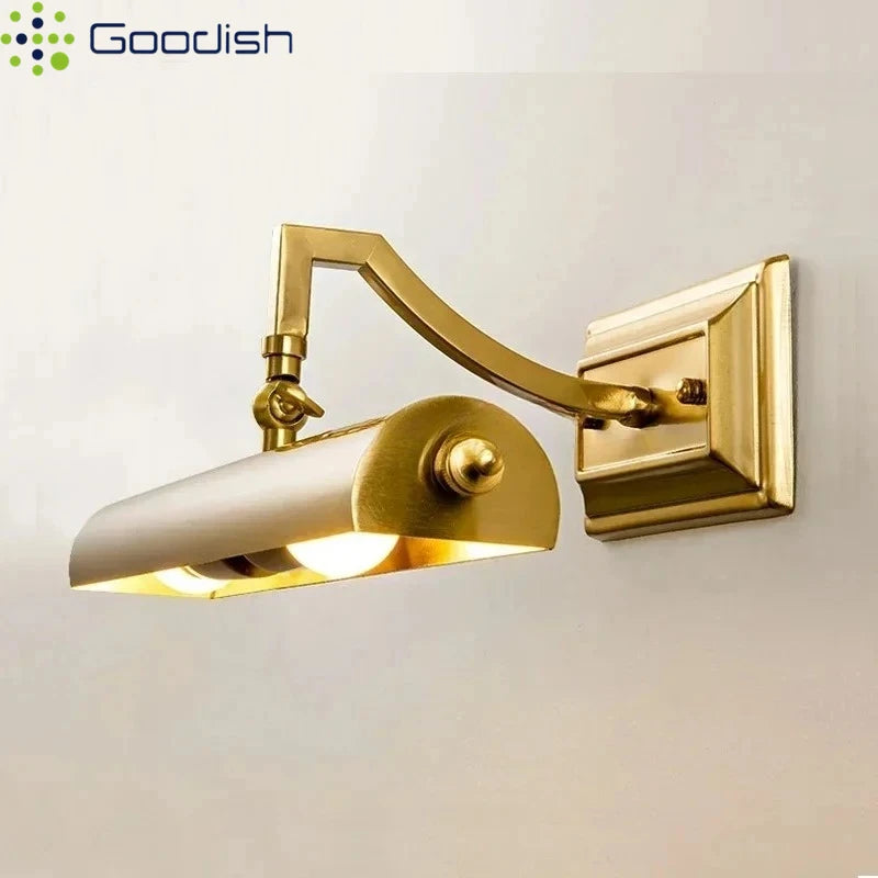 lampe murale moderne or lisse fixée mur éclairage quotidien led 220v 110v