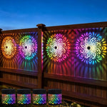 lampe solaire décorative mandala noire ajourée moderne auto allumage extérieur jardin clôture patio