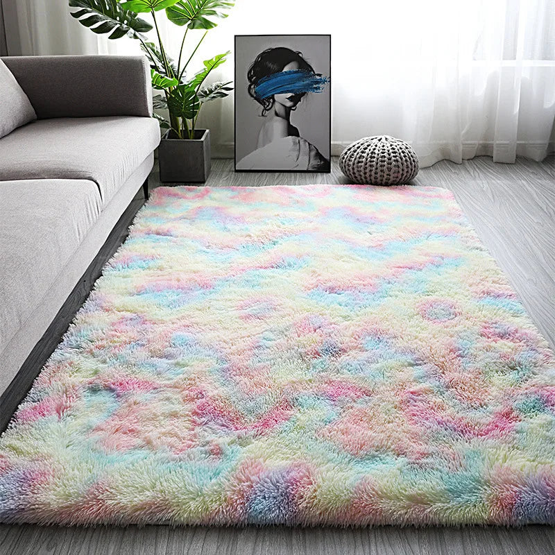 tapis moderne multicolore antidérapant imperméable maison salon chambre cuisine