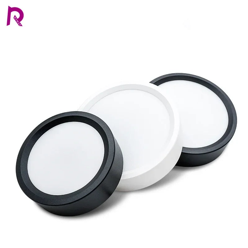lampe led encastrable aluminium moderne spot d'éclairage intérieur cuisine salon blanc noir