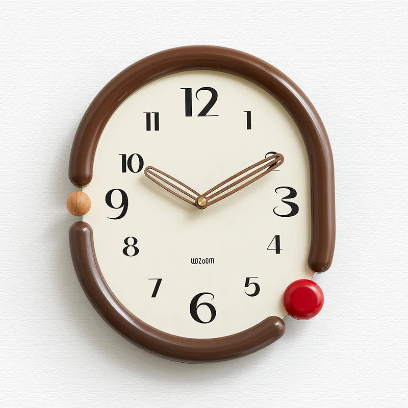 horloge murale moderne noir blanc aiguille circulaire salon environnement protection batterie