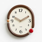 horloge murale moderne noir blanc aiguille circulaire salon environnement protection batterie