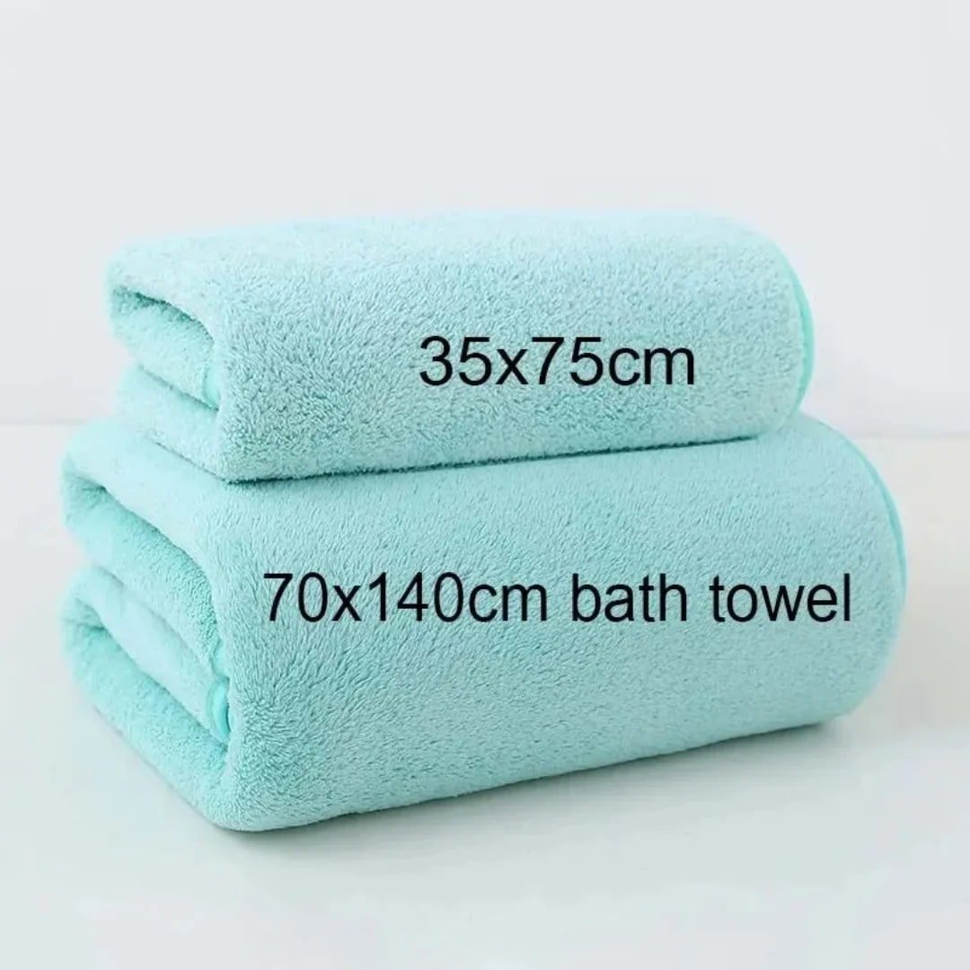 serviettes bain polyester gris rose modernes absorbantes maison salle sport set deux tailles différentes