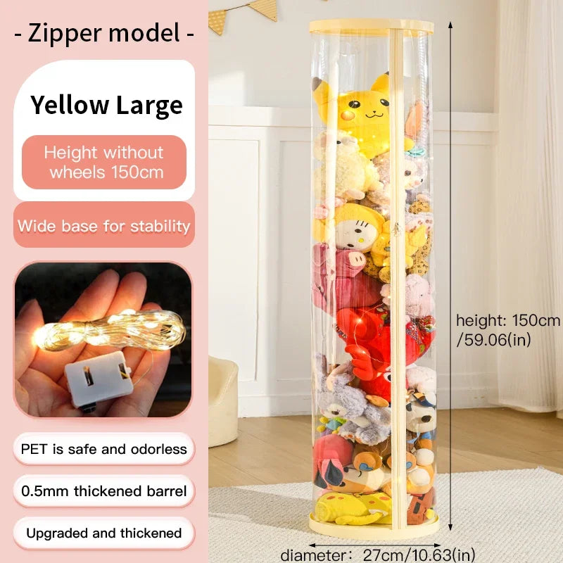 boîte rangement jouets transparent moderne rose clair pliable respectueux environnement haute qualité personnalisation enfant