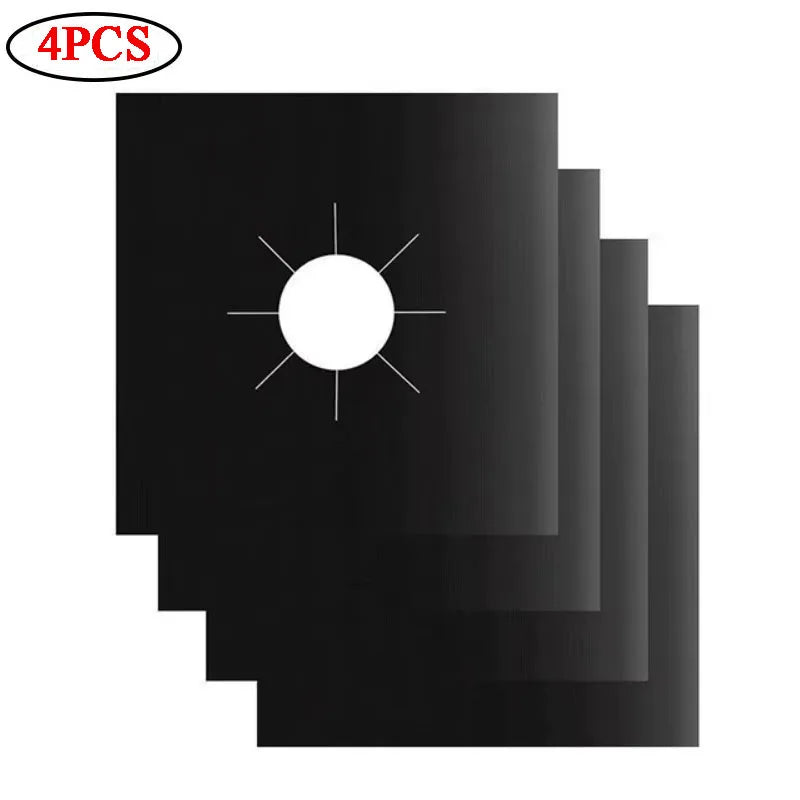 protège gaz cuisinière adhésif noir texture microfibre moderne pièce rechange respectueux environnement