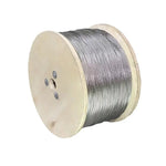 câble acier flexible gris métallisé torsadé suspension rideaux éclairage décoration industrielle