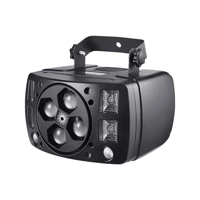 projecteur led laser effet scène mini moderne noir télécommande dmx rvb echang