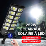 lampe solaire led moderne noire étanche capteur mouvement télécommande assemblage facileextérieur