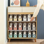 support chaussures moderne perforé blanc rose vert pastel clips réutilisable économiseur d'espace chambre penderie