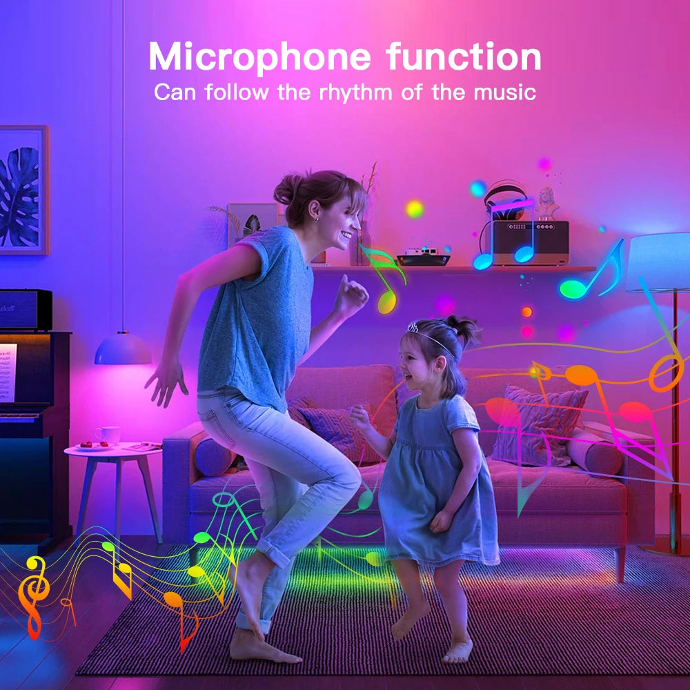 ruban led multicolore moderne controle esp32 wled app 12v 240w 30m wlan alexa