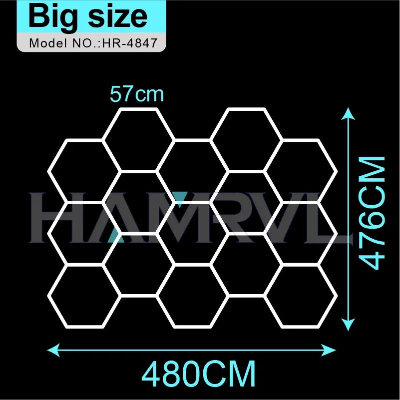 tube led blanc hexagonal moderne adhésif flux lumineux 2000 82000 121v 240v