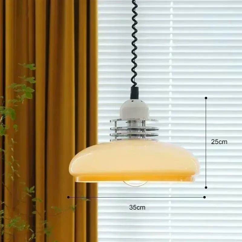 lampe suspendue moderne beige noir tringle câble flexible salon chambre restauranthôtel exposition