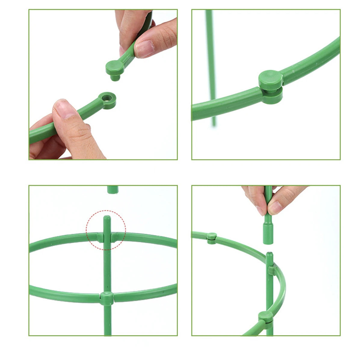 supports plantes pots fleurs treillis anneaux circulaires jardin decoration verticale horizontal roses orchidées SUNAROUD