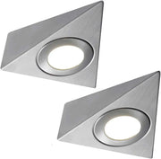 Applique murale LED triangle pour placard cuisine et salle de bain, 3W, aluminium, blanc chaud ou froid