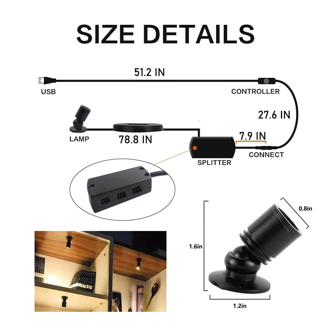 lampe table rechargeable led noire moderne aimantée cable usb entrée cave vin étagère