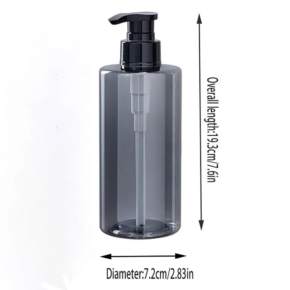 distributeur savon liquide bleu vert transparent contemporain 250ml 450ml 650ml pompe bouchon rechargeableextérieurvoyage