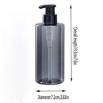 distributeur savon liquide bleu vert transparent contemporain 250ml 450ml 650ml pompe bouchon rechargeableextérieurvoyage