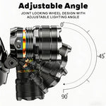 lampe frontale led rechargeable noire ajustable plein air 1000lm étanche modes luminosité différents certifications