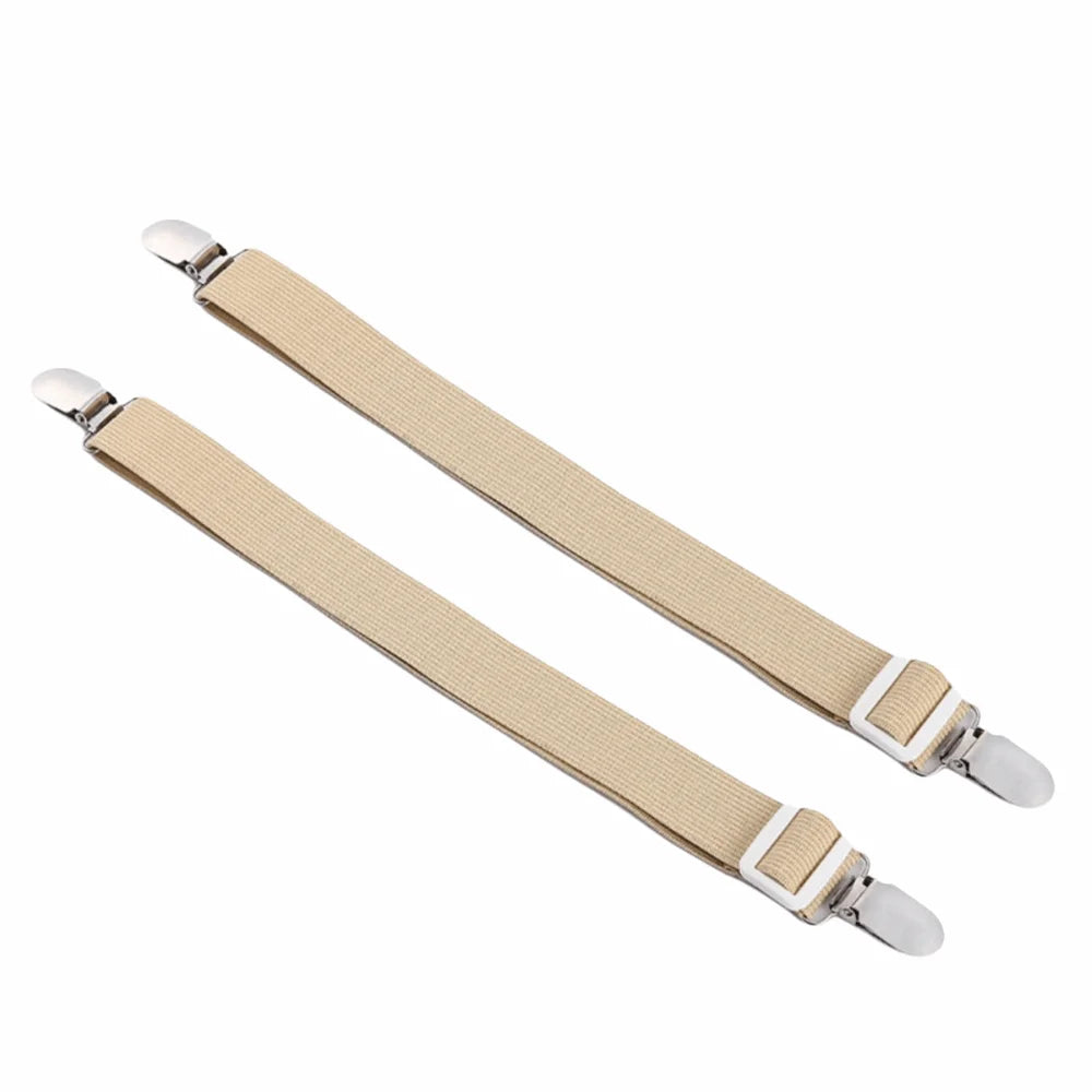 clips suspension tissu uni rose beige violet bleu clair blanc noir modernes réglables anti