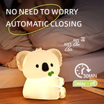 lampe nuit koala blanc mignon led rechargeable voice control 2000lm vacances chambre enfant